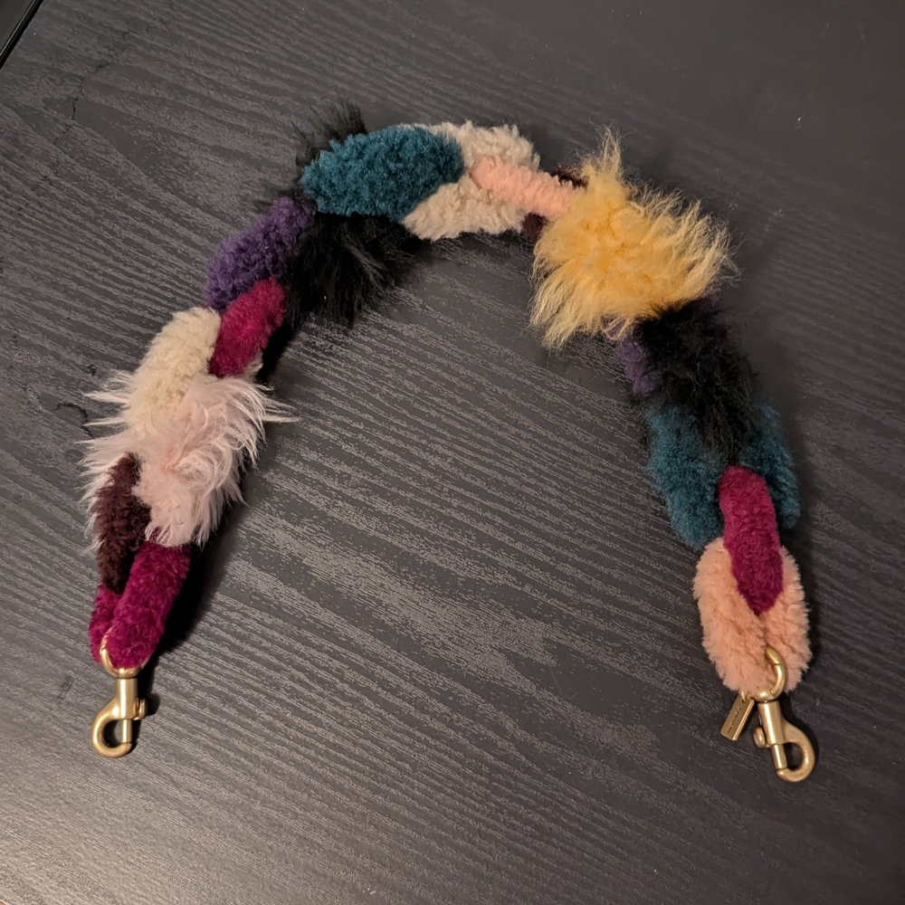 Colorful Fuzzy Bag Strap